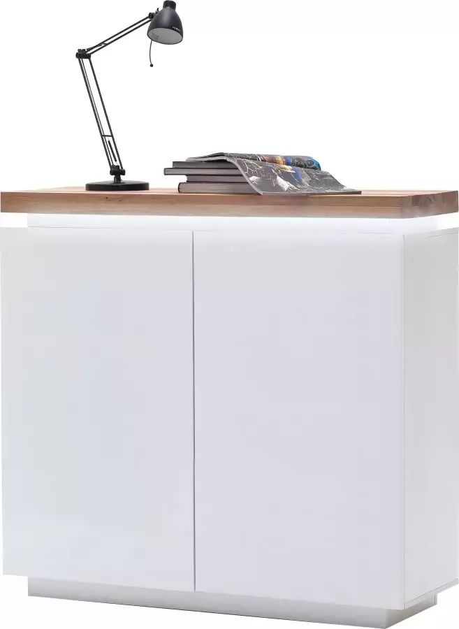 MCA furniture Highboard Romina met ledverlichting wit dimbaar incl. afstandsbediening - Foto 3
