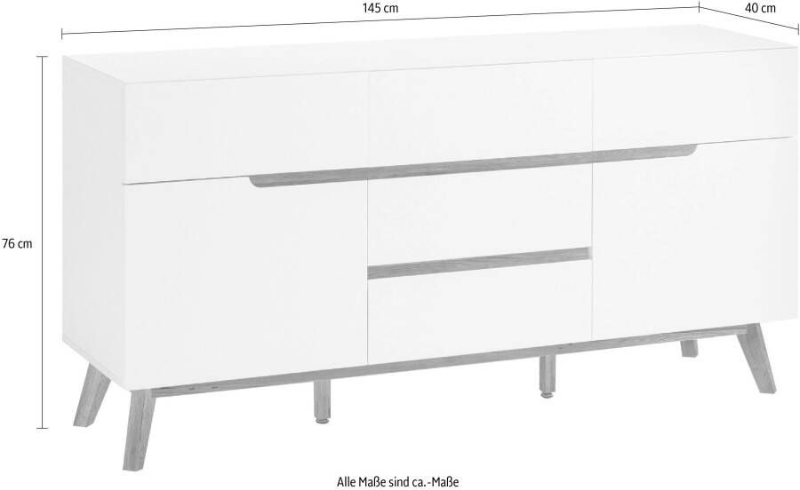 MCA furniture Dressoir Cervo Breedte ca. 145 cm - Foto 4