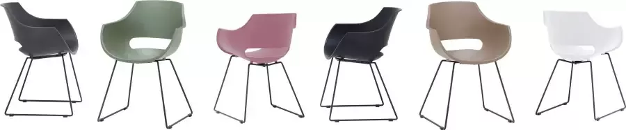 MCA furniture Kuipstoel Rockville 4-set schaats kunststof belastbaarheid 120 kg zithoogte ca. 46 cm (set 4 stuks) - Foto 6