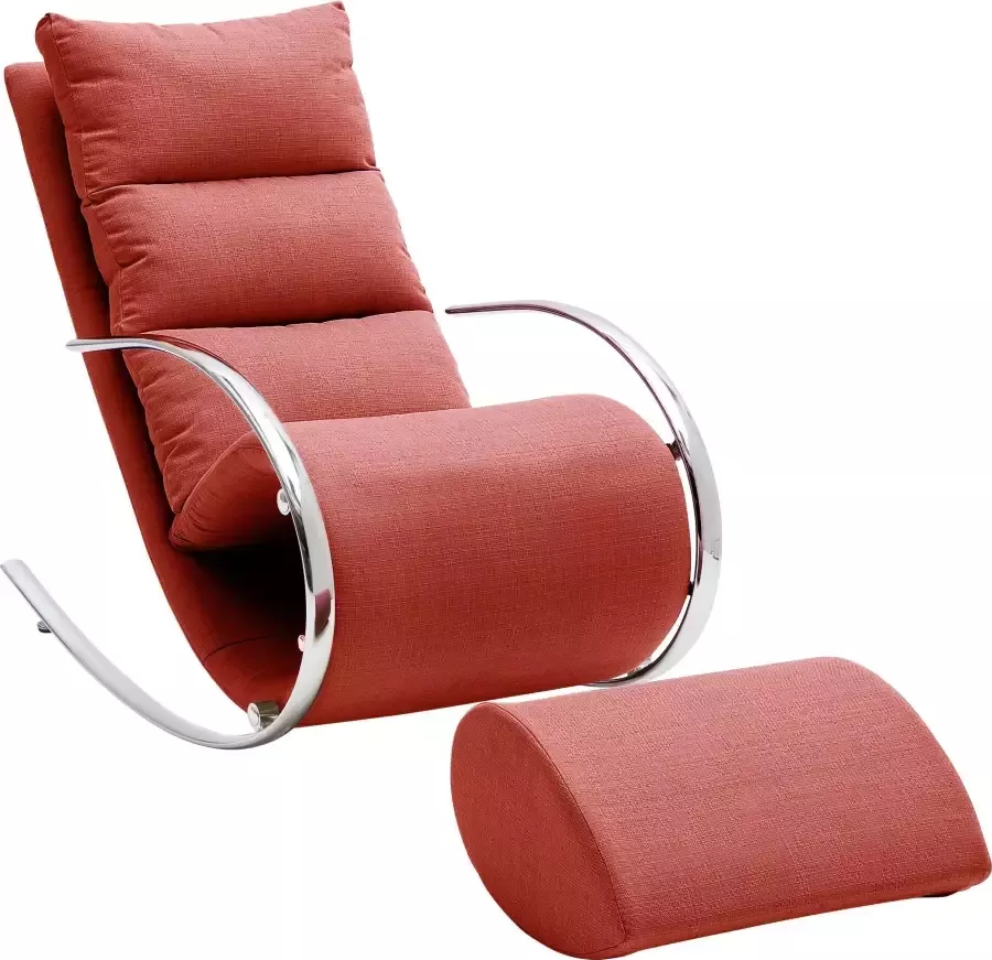 MCA furniture Relaxfauteuil York Relaxfauteuil met hocker belastbaar tot 100 kg