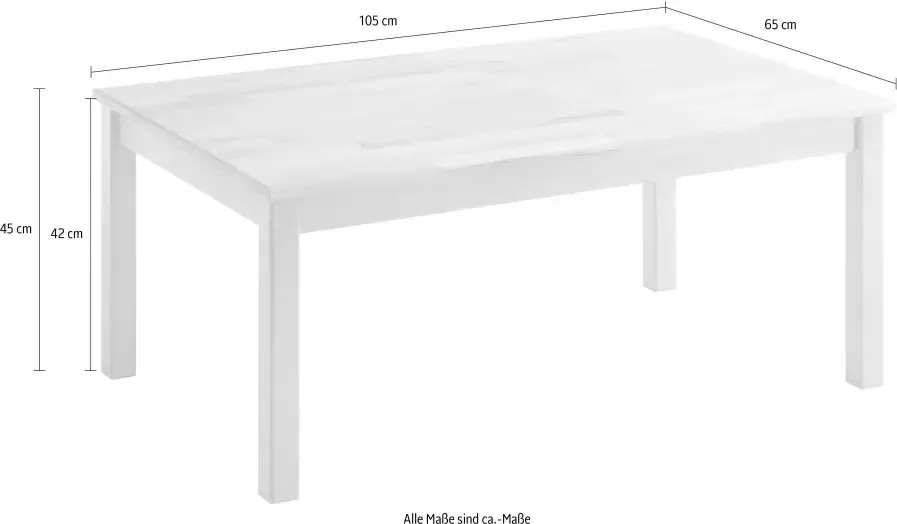MCA furniture Salontafel Alfons Salontafel massief hout geolied gevingerlast belastbaar tot 20 kg - Foto 3