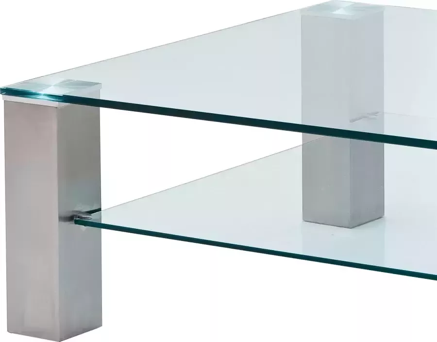 MCA furniture Salontafel Asta Glazen tafel met veiligheidsglas belastbaar  tot 20 kg 