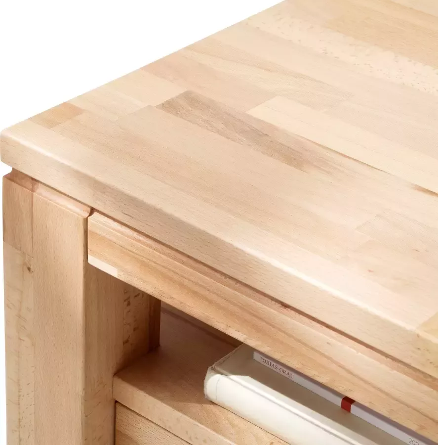 MCA furniture Salontafel massief hout met laden - Foto 1