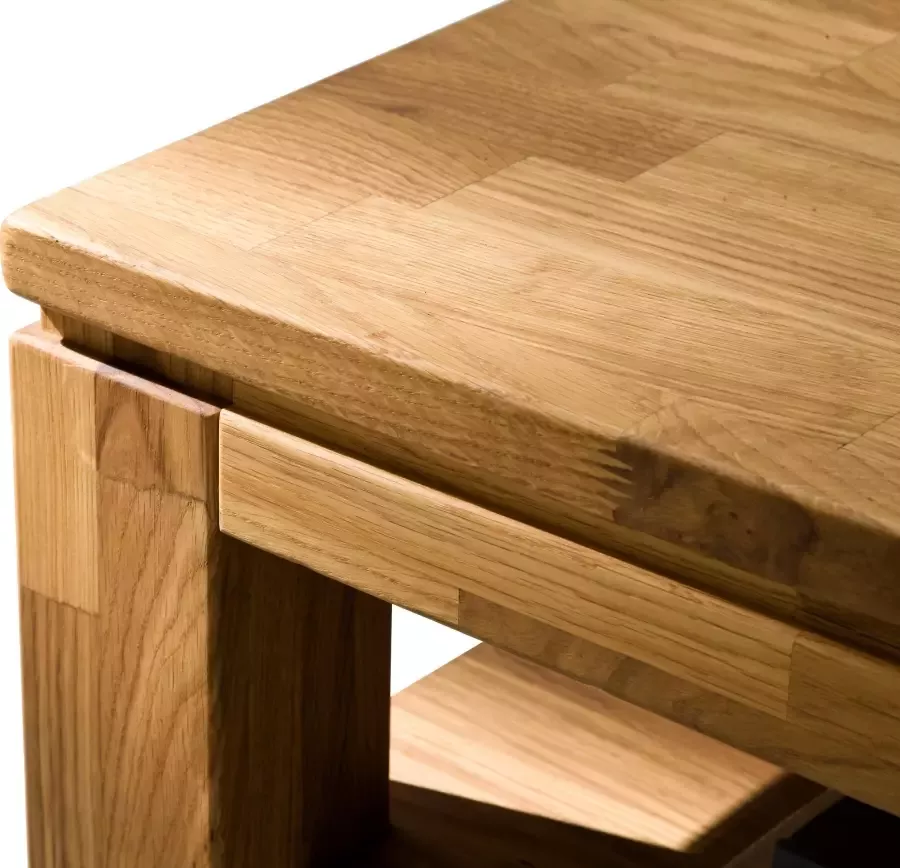 MCA furniture Salontafel massief hout met laden - Foto 2