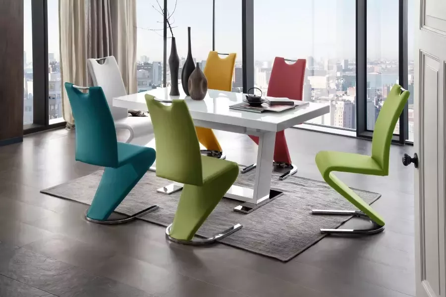 MCA furniture Vrijdragende stoel Amado set van 2 4 en 6 stuks stoel belastbaar tot 120 kg (set) - Foto 1