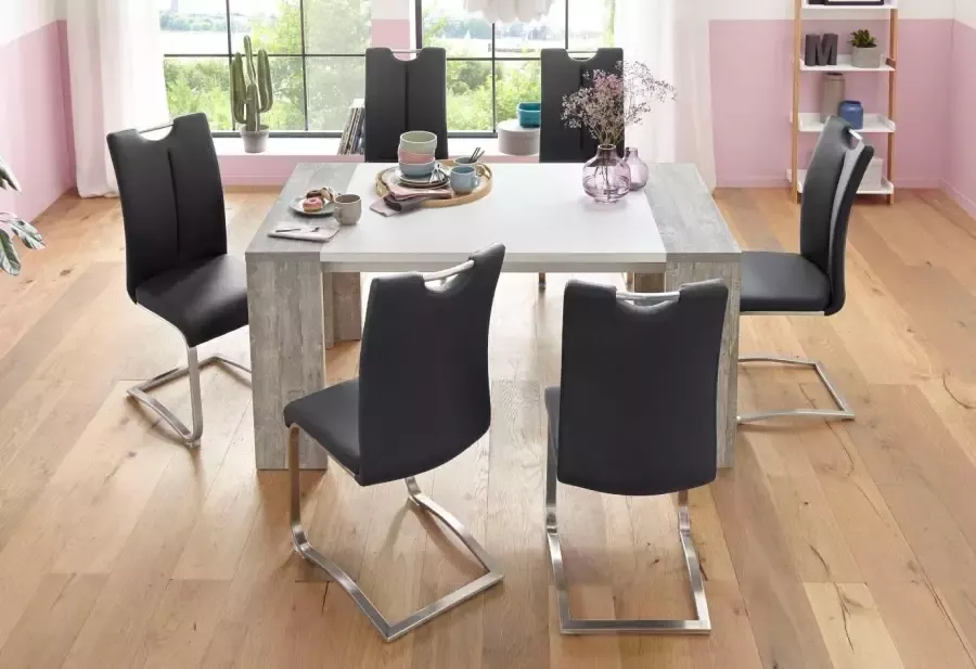 MCA furniture Vrijdragende stoel ARTOS Stoel tot 140 Kg belastbaar (set 2 stuks) - Foto 3