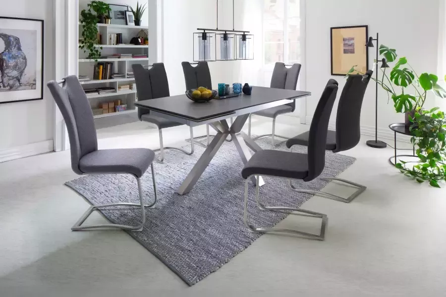 MCA furniture Vrijdragende stoel Artos XL set van 2 stoel met handgreep belastbaar tot 140 kg (set 2 stuks) - Foto 1