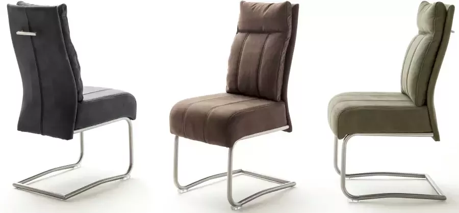 MCA furniture Vrijdragende stoel Azul met pocketveringskern stoel tot 120 kg belastbaar (set 2 stuks) - Foto 11