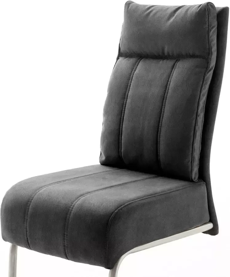 MCA furniture Vrijdragende stoel Azul met pocketveringskern stoel tot 120 kg belastbaar (set 2 stuks) - Foto 5