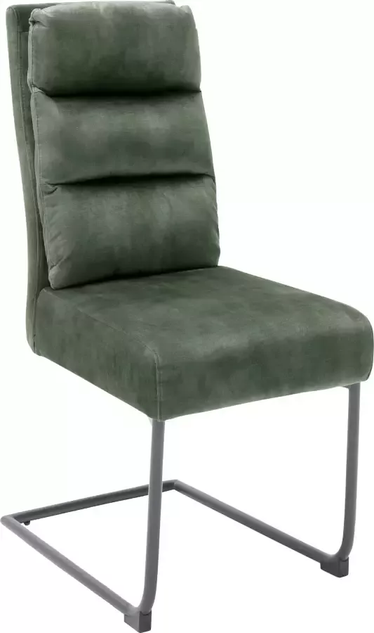 MCA furniture Vrijdragende stoel Lampang set van 2 stoel met bekleding in vintage-look belastbaar tot 120 kg (set 2 stuks)