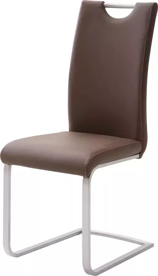MCA furniture Vrijdragende stoel Paulo Stoel belastbaar tot 120 kg (set 4 stuks) - Foto 3