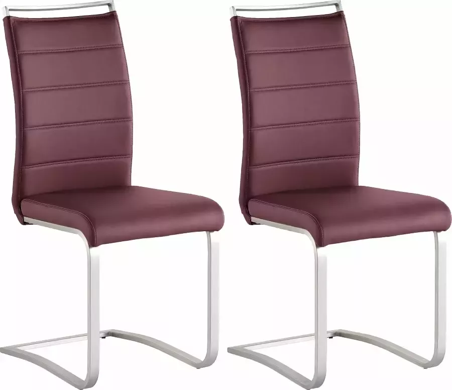 MCA furniture Vrijdragende stoel Pescara Stoel belastbaar tot 120 kg (set 2 stuks) - Foto 1