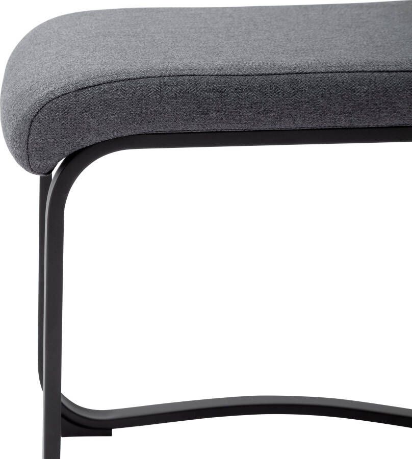MCA furniture Vrijdragende stoel Zambia set van 4 stoel met bekleding en handgreep belastbaar tot 120 kg (set 4 stuks)