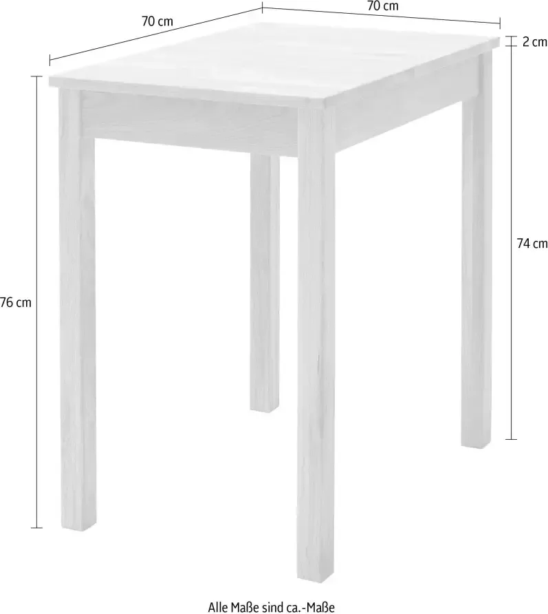 MCA living Eettafel Alfons Massief houten tafel in geolied wildeiken belastbaar tot 50 kg - Foto 1