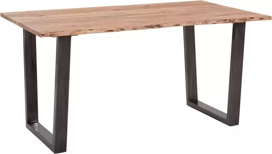 MCA living Eettafel CALABRIA Massief hout in boomstam-look - Foto 7