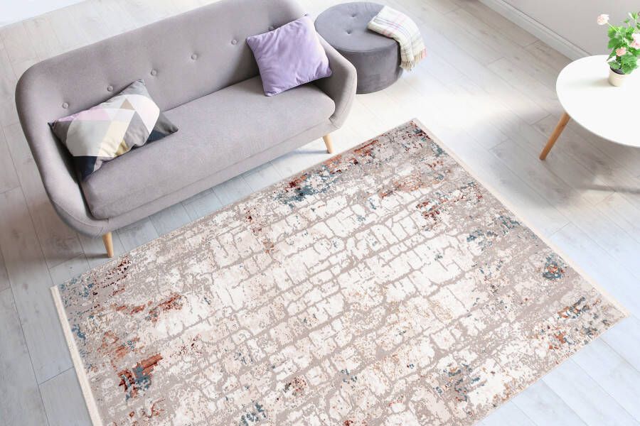 Me gusta Vloerkleed Akropolis 125 vlakke tapijt met katoen achterkant aantrekkelijke vintage-look - Foto 3