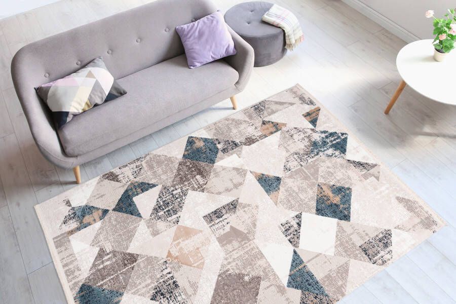 Me gusta Vloerkleed Akropolis 225 vlakke tapijt met katoen achterkant aantrekkelijke vintage-look - Foto 4