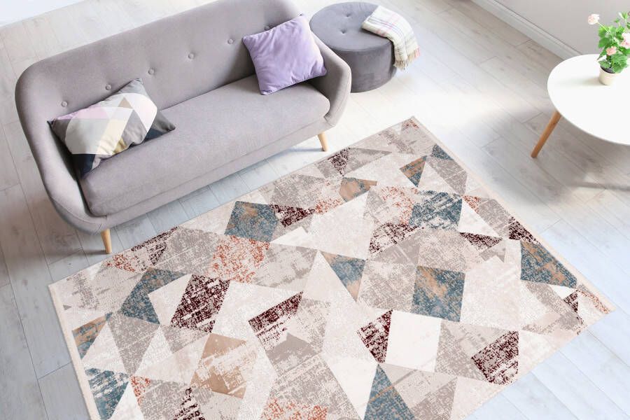 Me gusta Vloerkleed Akropolis 225 vlakke tapijt met katoen achterkant aantrekkelijke vintage-look - Foto 4