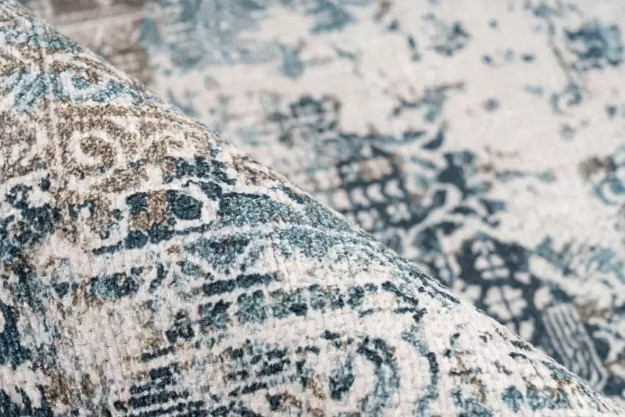 Me gusta Vloerkleed Faye 1025 Platte stof bedrukt motief woonkamer eetkamer - Foto 3