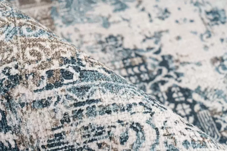 Me gusta Vloerkleed Faye 1025 Platte stof bedrukt motief woonkamer eetkamer - Foto 2