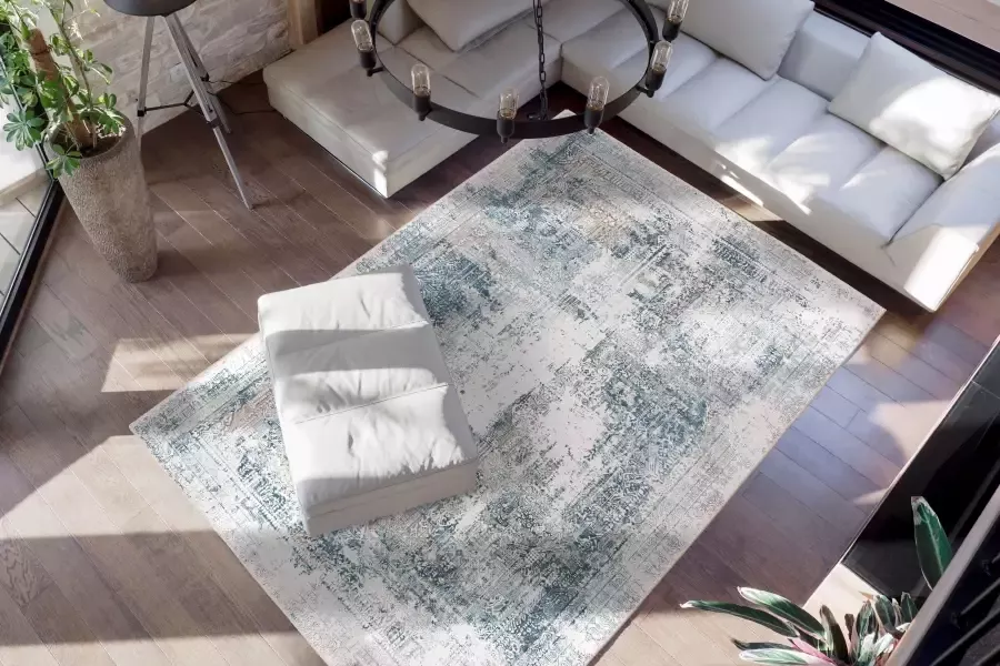 Me gusta Vloerkleed Faye 1025 Platte stof bedrukt motief woonkamer eetkamer - Foto 3