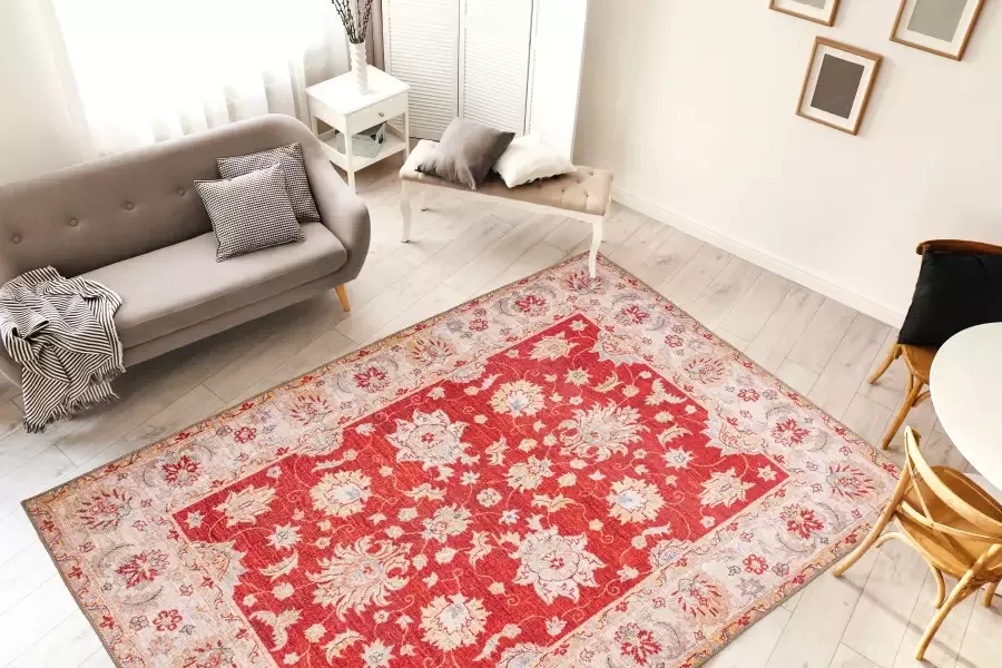 Me gusta Vloerkleed Faye 625 Platte stof bedrukt motief woonkamer eetkamer - Foto 2