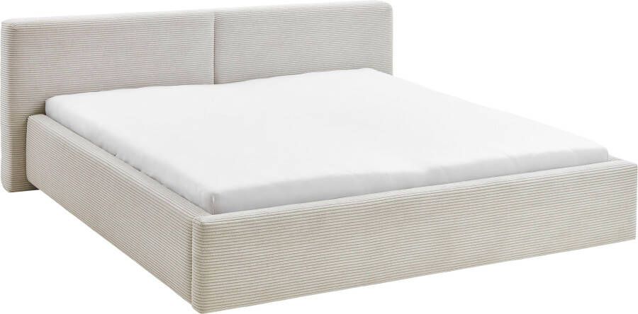 Meise EMOB Tweepersoonsbed Kubrik 180 x 200 cm ribfluweel Beige Gestoffeerde tweepersoonsbedden Beige Textiel Gestoffeerde tweepersoonsbedden Tweepersoons Normaal bed Op voorraad - Foto 7