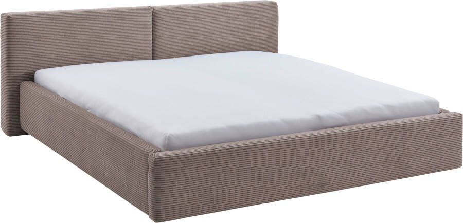 Meise.möbel Gestoffeerd bed Cube optioneel met matras en bedlade extra vlak hoofdeinde verkrijgbaar in de breedtes 140cm 160cm & 180cm - Foto 4