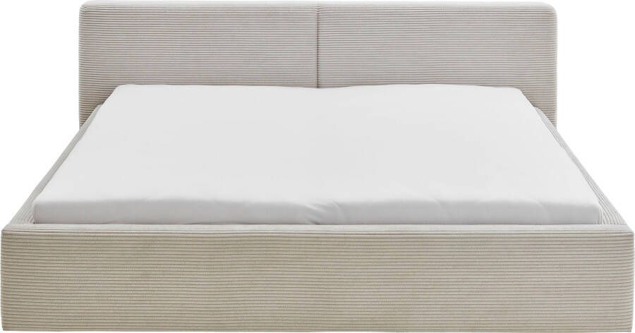 Meise.möbel Gestoffeerd bed Cube optioneel met matras en bedlade extra vlak hoofdeinde verkrijgbaar in de breedtes 140cm 160cm & 180cm - Foto 6