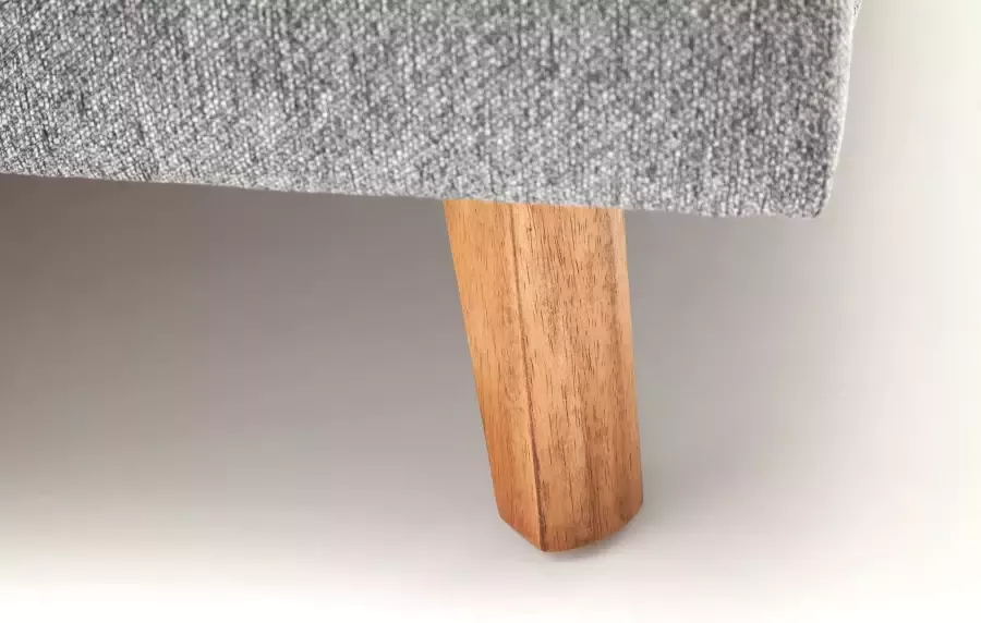 Meise Mobel Meise Möbel Frieda bedbodem gestoffeerd bed houten basis massief hoofdbord glad met kussen - Foto 3