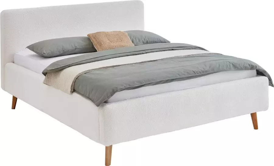 Meise EMOB Tweepersoonsbed Dalila 180x200cm teddystof met opbergruimte wit Gestoffeerde tweepersoonsbedden Wit Polyester Gestoffeerde tweepersoonsbedden Tweepersoons Normaal bed Op voorraad - Foto 6