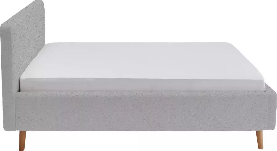 Meise Mobel Meise Möbel Mattis gestoffeerd bed houten basis hoofdbord glad - Foto 12