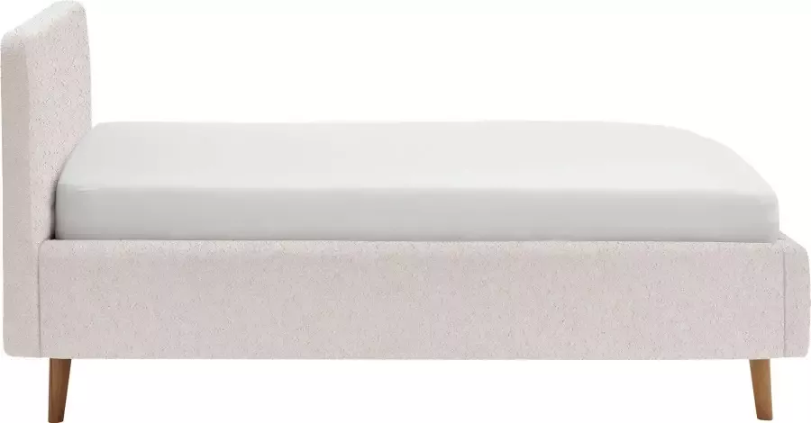 Meise EMOB Bed Dalila 140x200cm teddystof met opbergruimte wit Gestoffeerde tweepersoonsbedden Wit Polyester Gestoffeerde tweepersoonsbedden Tweepersoons Normaal bed Op voorraad - Foto 12