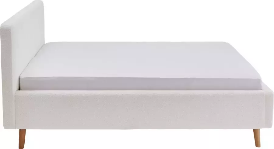 Meise EMOB Bed Dalila 140x200cm teddystof met opbergruimte wit Gestoffeerde tweepersoonsbedden Wit Polyester Gestoffeerde tweepersoonsbedden Tweepersoons Normaal bed Op voorraad - Foto 11