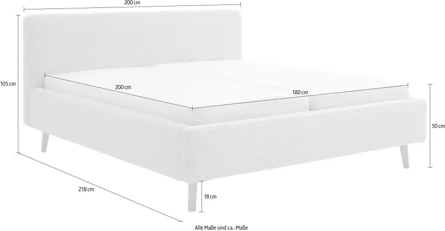 Meise.möbel Gestoffeerd bed MATTIS Topseller optioneel met bedlade - Foto 5