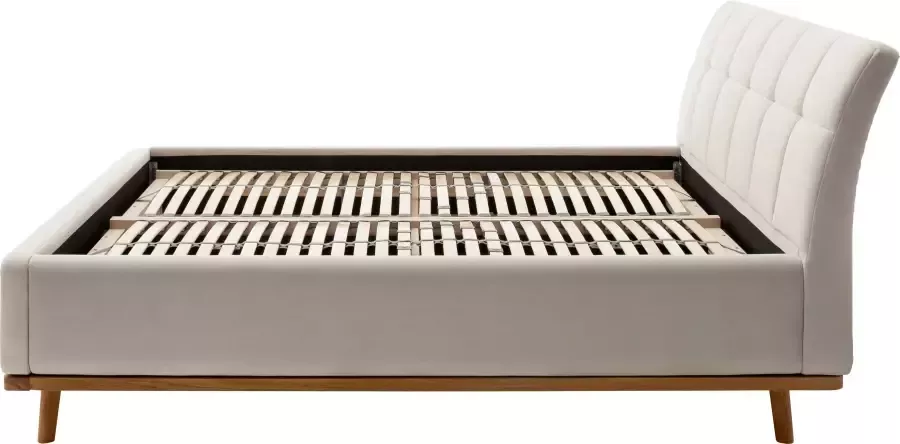 Meise EMOB Gecapitonneerd bed Cézanne 160x200cm met opbergruimte beige eik Gestoffeerde tweepersoonsbedden Beige Polyester Gestoffeerde tweepersoonsbedden Tweepersoons Normaal bed Op voorraad - Foto 20