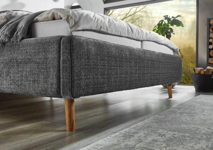 Meise.möbel Gestoffeerd bed Primavera met motor elektrisch verstelbare lattenbodem optioneel met matras