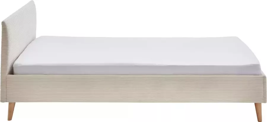Meise Mobel Meise Möbel Wicki gestoffeerd bed houten basis hoofdbord glad 140x200 cm beige - Foto 8