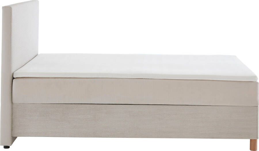 Meise.möbel Boxspring Corsica met bedkist en topmatras bekleding in een stof- en cordmix - Foto 8