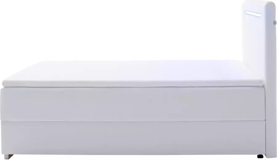 Meise.möbel Boxspring Las Vegas 2 inclusief ledverlichting in het hoofdbord met bedkist en topmatras - Foto 10