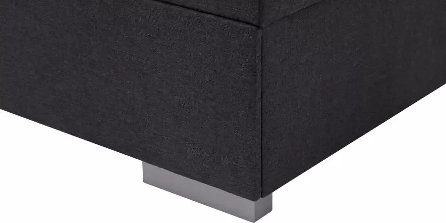 Meise.möbel Boxspring Las Vegas 2 inclusief ledverlichting in het hoofdbord met bedkist en topmatras - Foto 8