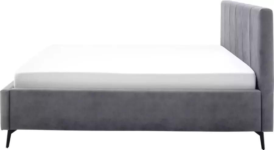 Meise EMOB Tweepersoonsbed Lizzie 180x200cm met opbergruimte antraciet Gestoffeerde tweepersoonsbedden Antraciet Polyester Gestoffeerde tweepersoonsbedden Tweepersoons Normaal bed Op voorraad - Foto 17