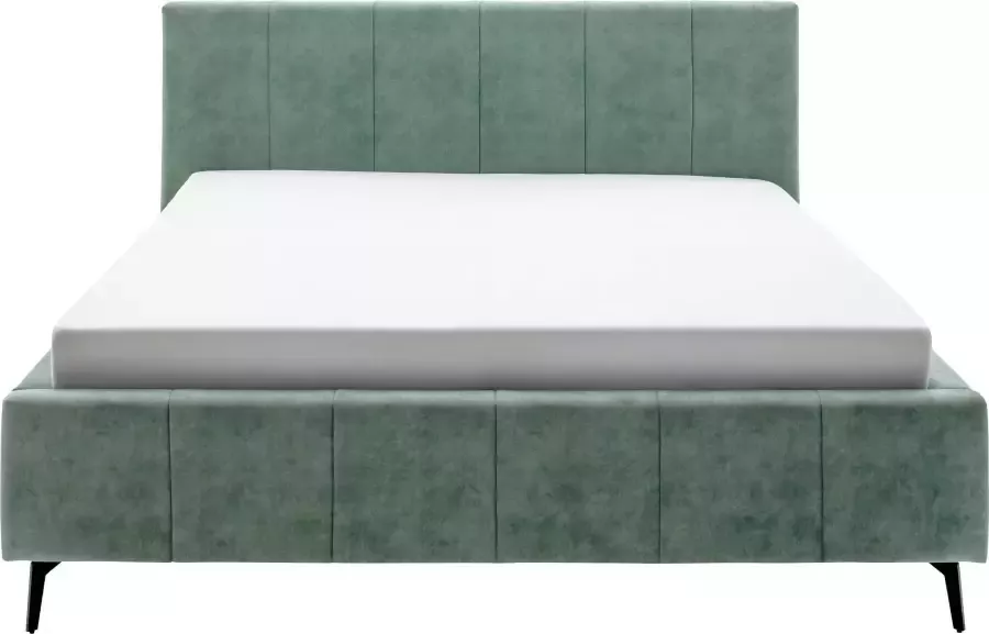 Meise Mobel Meise Möbel Lizzano gestoffeerd bed metalen basis hoofdbord verticale laden - Foto 7