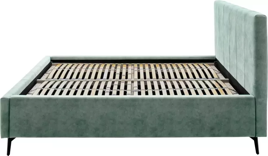 Meise Mobel Meise Möbel Lizzano gestoffeerd bed metalen basis hoofdbord verticale laden - Foto 13