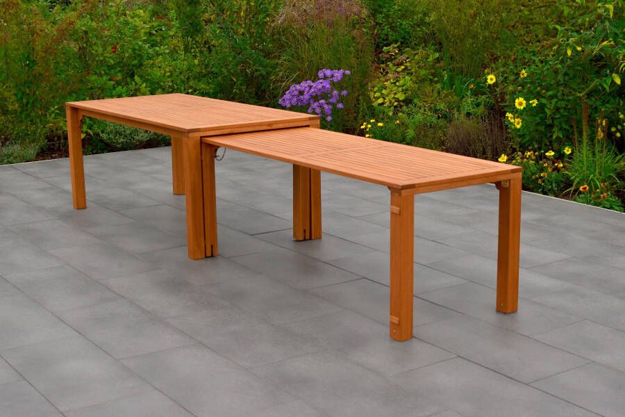 MERXX Tuintafel Flex uitschuifbare tafel uitbreidbaar bxd: ca. 90 73 x 185 370 cm kan ook afzonderlijk worden gebruikt - Foto 2