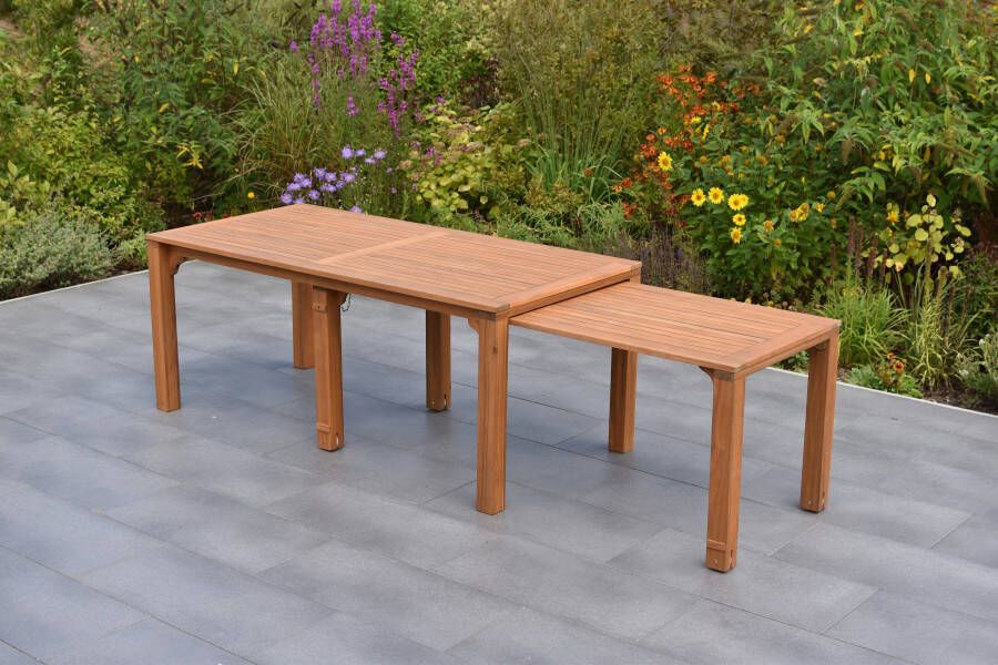 MERXX Tuintafel Flex uitschuifbare tafel uitbreidbaar bxd: ca. 90 73 x 185 370 cm kan ook afzonderlijk worden gebruikt - Foto 1