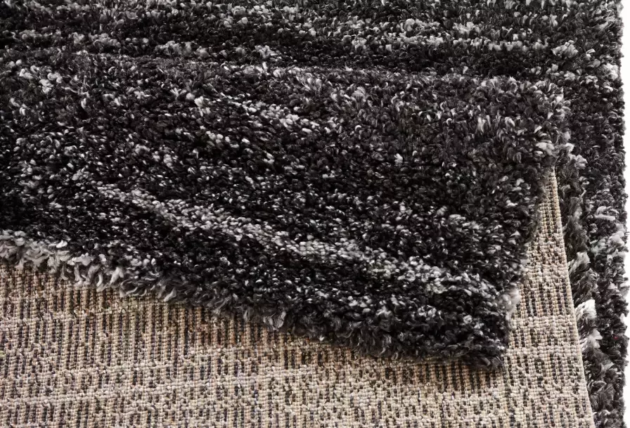 Mint rugs Modern vloerkleed gestreept Delight donkergrijs 120x170 cm - Foto 4