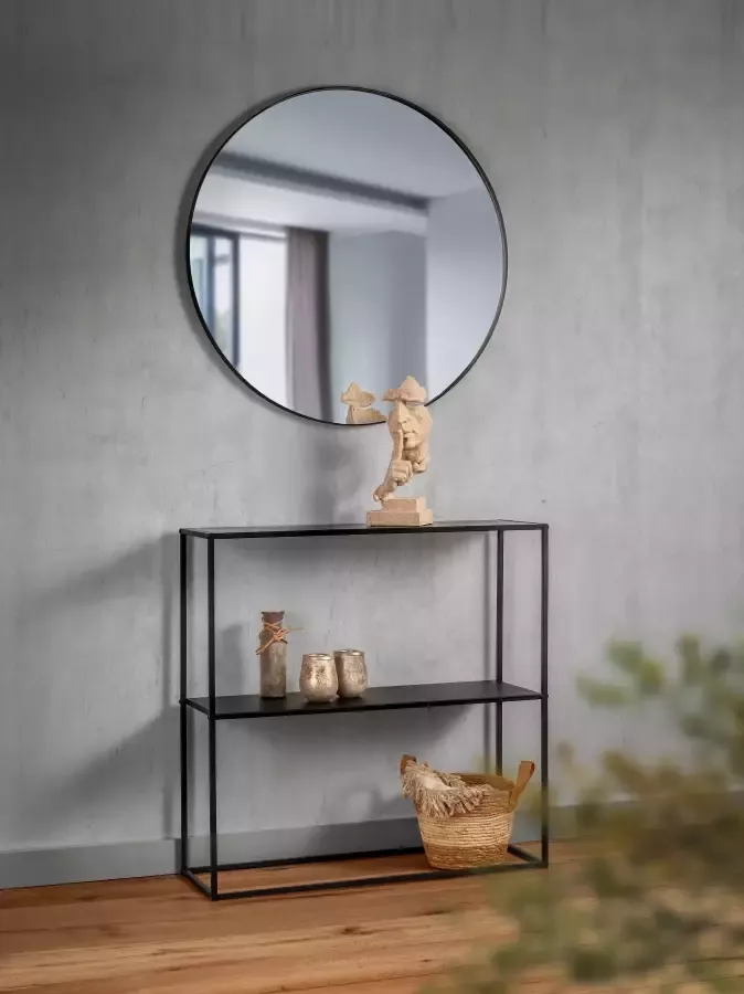 MIRRORS AND MORE Sidetable Alexis zwart metalen onderstel (6-delig) - Foto 3