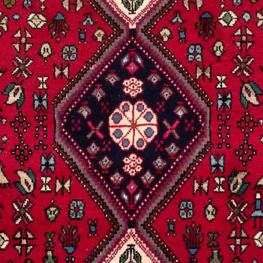 Morgenland Hoogpolige loper Abadeh medaillon rosso scuro 222 x 85 cm - Foto 2