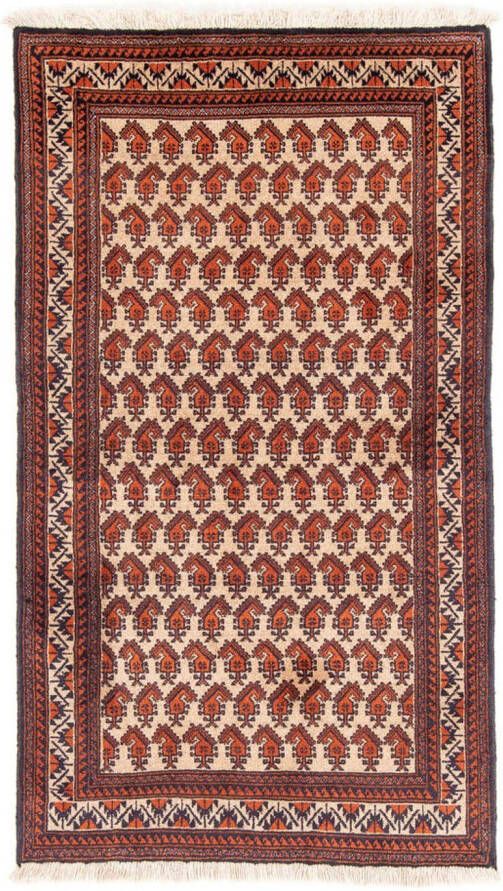 Morgenland Hoogpolige loper Belutsch geheel gedessineerd beige 178 x 100 cm - Foto 5